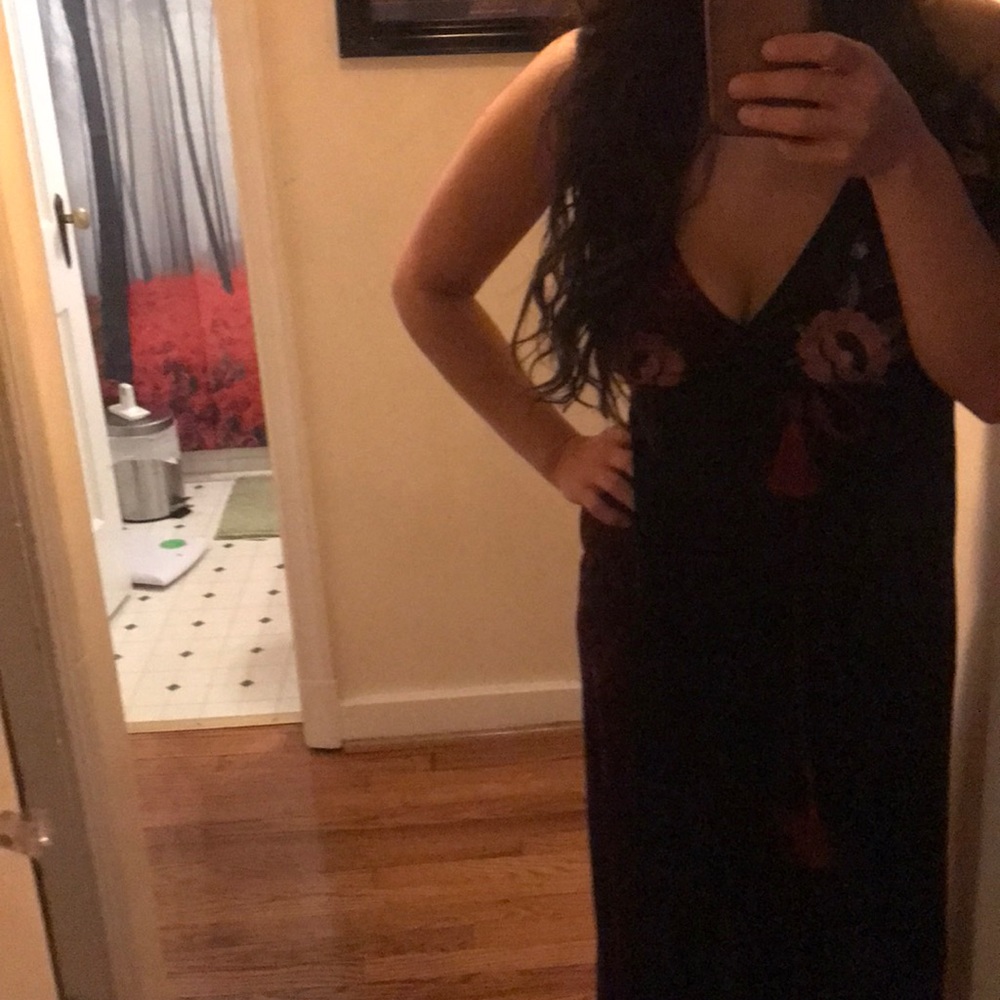 NWT maxi velvet wrap dress - Picture 5 of 7